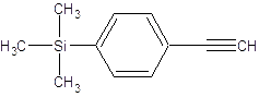Structural formula of (4-Ethynylphenyl)trimethylsilane
